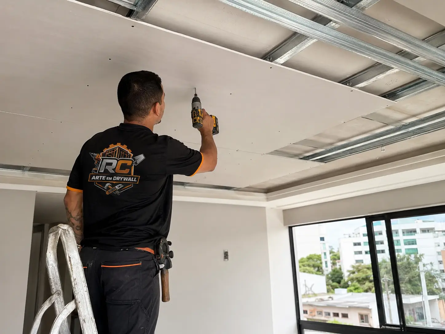 Forro de drywall