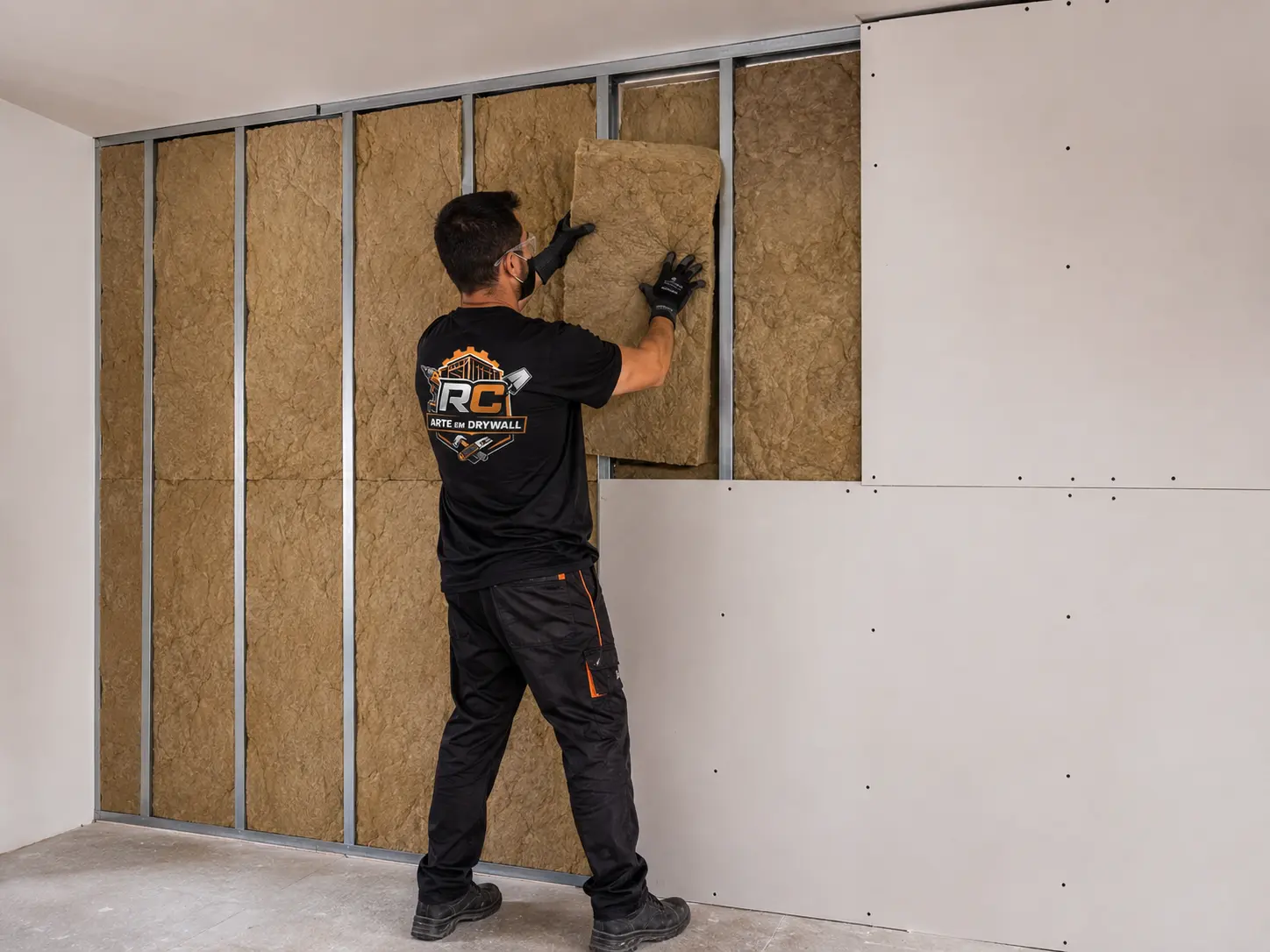 Isolamento acústico drywall